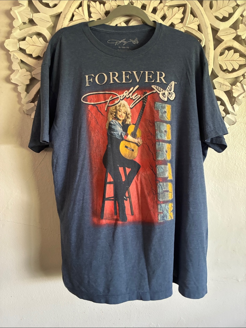 Forever Dolly Graphic Tee - Navy